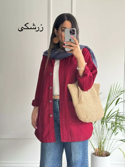 مانتو کتان جیب پایین آرنیکا