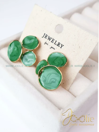 گوشواره زنانه فشن مدل تری کد E1159