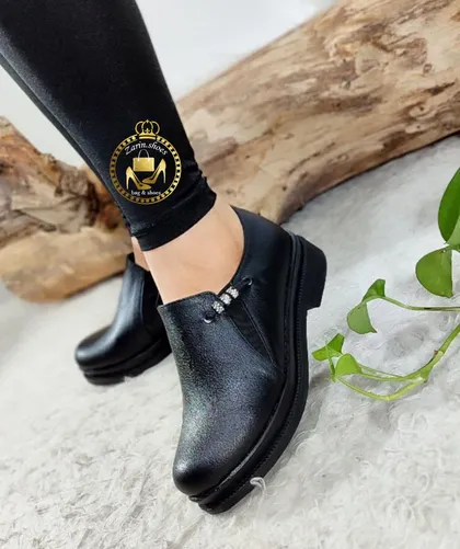 کفش طبی کارمندی زنانه مدل مروارید سمباده