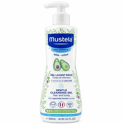 شامپو سر و بدن نوزاد و کودک موستلا Mustela حجم 500 میل