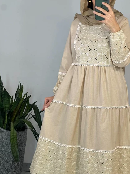 پیراهن مانتویی نیلسا