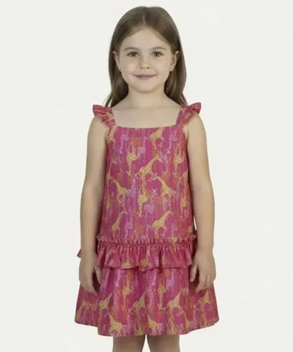 پیراهن ساحلی طرح زرافه