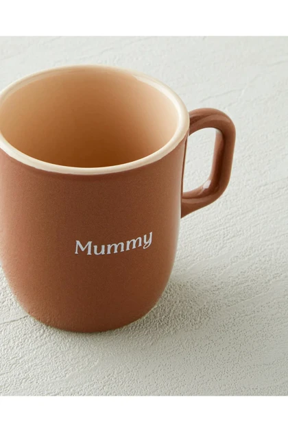 ماگ دو عددی English Home مدل Mini&Mummy سرامیکی - کرم-قهوه‌ای