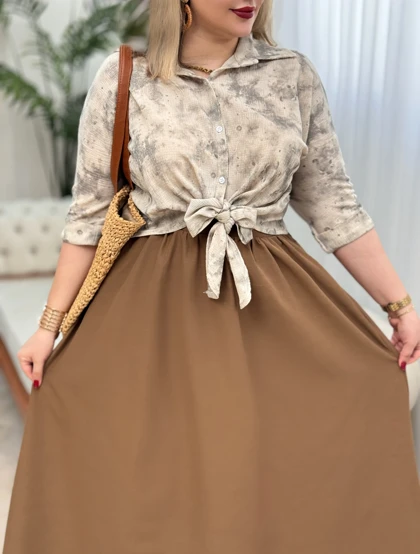شومیز گره‌ای گازوییلی 3340