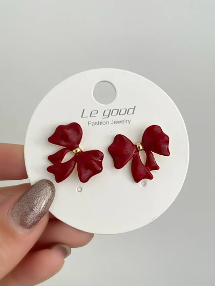 گوشواره میخی میناکاری-6