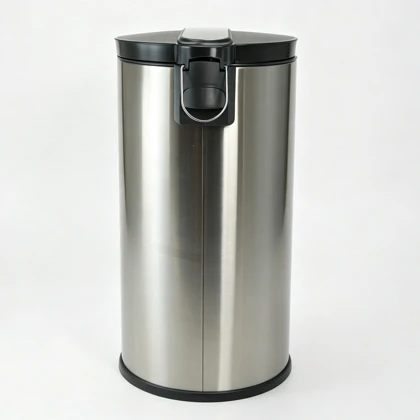 سطل 30 لیتری استیل آرام بنددار A594