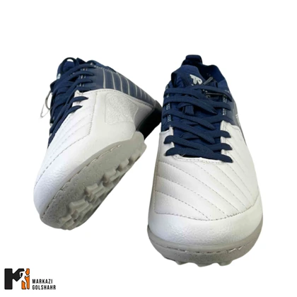 کفش چمن مصنوعی TURF میانه سفید سورمه ای کد 25763