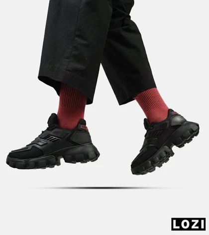 کفش کتانی مردانه مشکی Prada