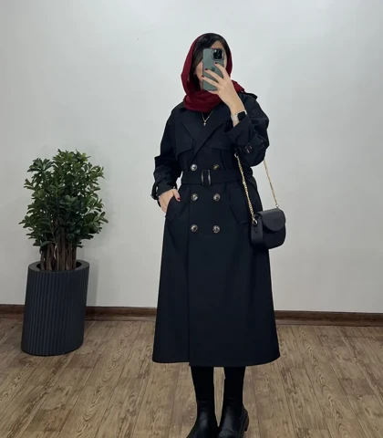 بارانی بلند ضد آب دنیز