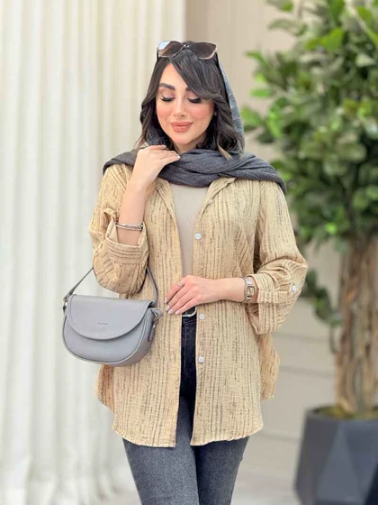شومیز آستین پاگن نجلا