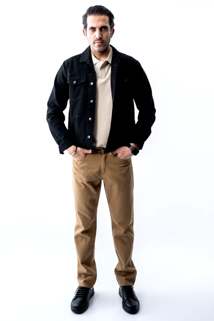 کت کتان چهار جیب مردانه