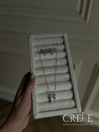 گوشواره جواهری پاپیون