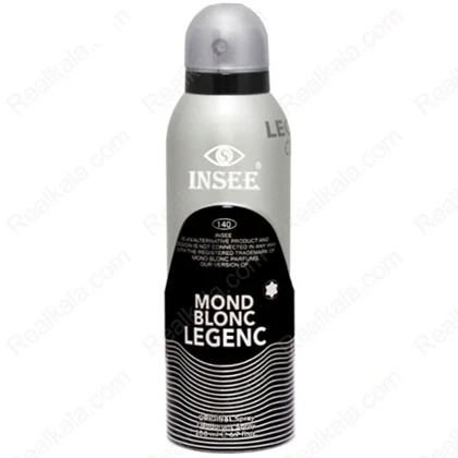 اسپری بدن مردانه اینسی مدل MOND BLONC LEGEND حجم 200 میل