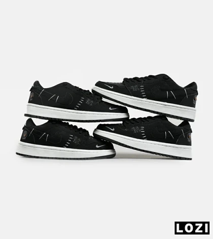 کفش کتانی مردانه و زنانه مشکی نایک NIKE jordan vodoo