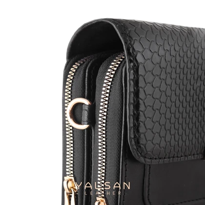 کیف دوشی زنانه چرم یلسان مدل لیندا کد106-MRV