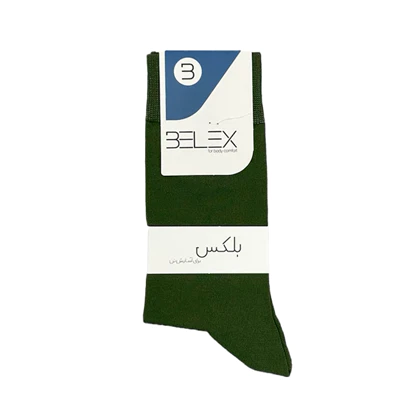 جوراب ساق‌دار مردانه سوپر پنبه طرح 2 بلکس (نیکوتن پوش)