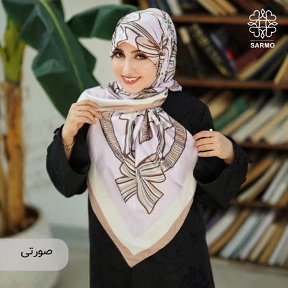 روسری ابریشم کجراه پاپیون