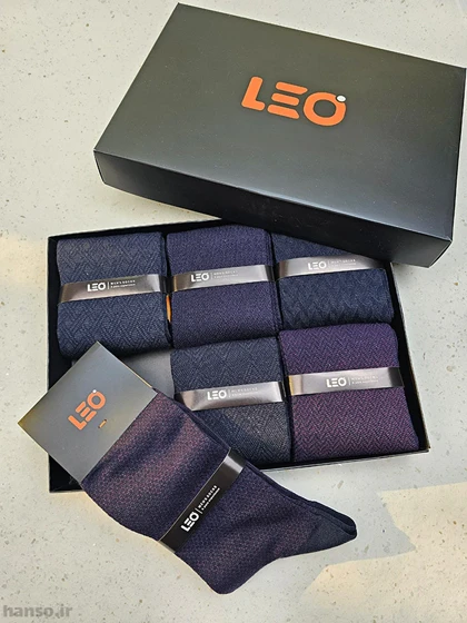پک جوراب ساق‌دار لئو Leo کد 8131 - جعبه 6 جفتی