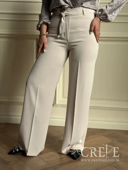 شلوار هرمس نیمبگ کمردار قد 110