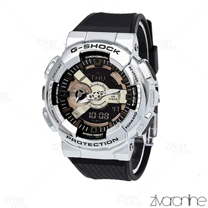 ساعت جی شاک GM110H مردانه سیلور مشکی 106017