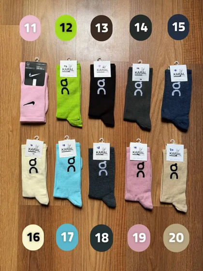 جوراب نخ پنبه کد 5103