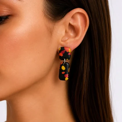 گوشواره دست ساز ضد حساسیت مدل آی پارا | گوشواره دست ساز ضد حساسیت مدل آی پارا کد 1034 کد 3767