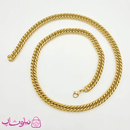 ست دستبند و گردنبند مردانه کارتیه طلایی