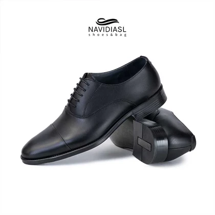 کفش مردانه چرم کلاسیک کد 7007011