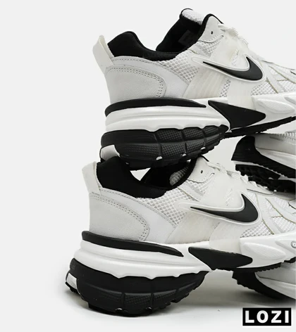 کفش کتانی بزرگ پا سفید مشکی Nike Cushlon V2K مدل 8534