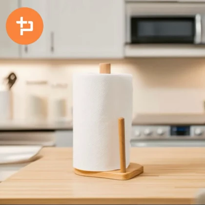 استند دستمال رولی چوبی سایز بزرگ