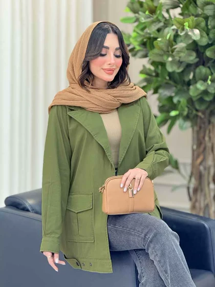 مانتو پایین پاگن دو جیب پاکتی