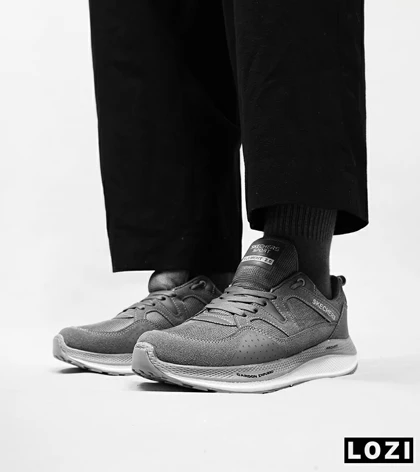کفش کتانی طبی زنانه و مردانه طوسی فیلی SKECHERS archfit v02