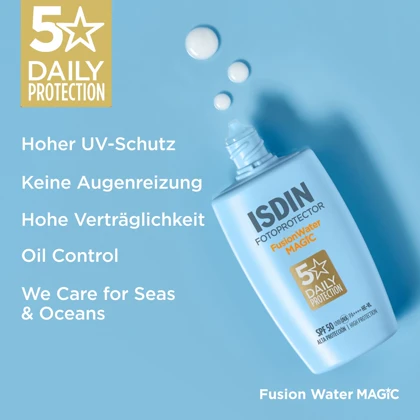 ضد آفتاب فوق العاده سبک فیوژن واتر مجیک ایزدین با SPF 50