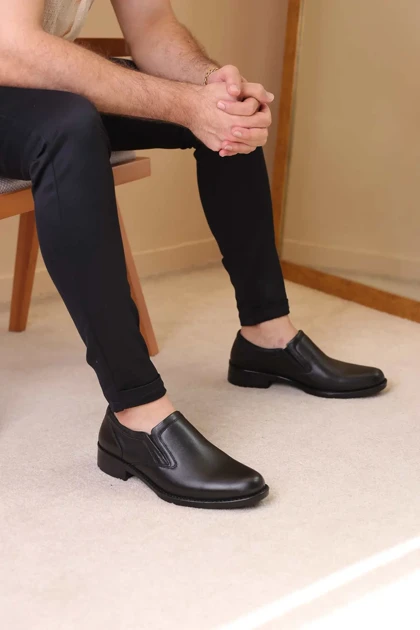 کفش مردانه چرم طبیعی کد 1804