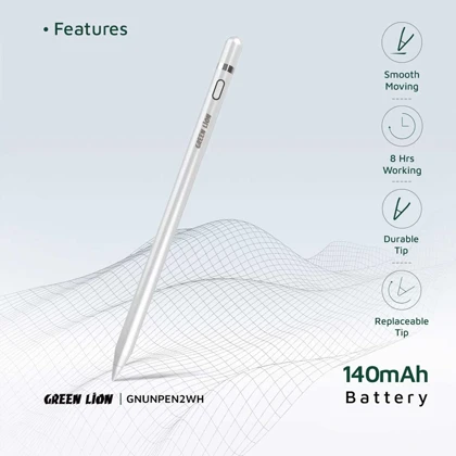 قلم لمسی اندروید، آیفون و ویندوز گرین GNUNPEN2WH