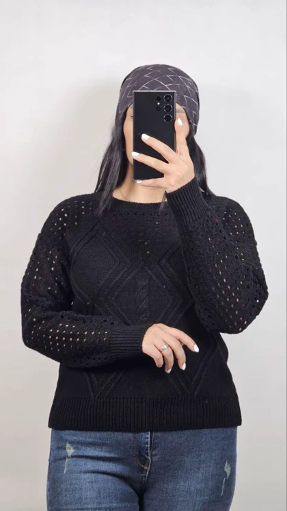 کراپ بافت زنانه زنبوری