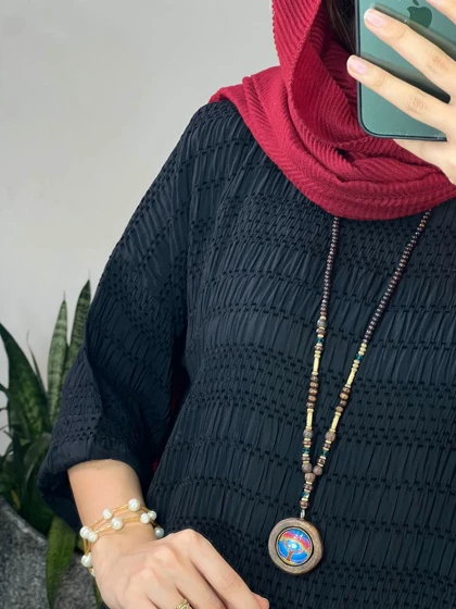 مانتو کفتان بلند کوک دوزی