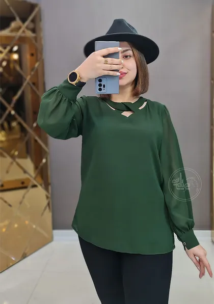 شومیز حریر ناربن
