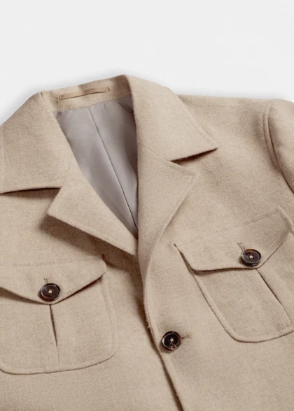 کت سافاری پشمی 2520207