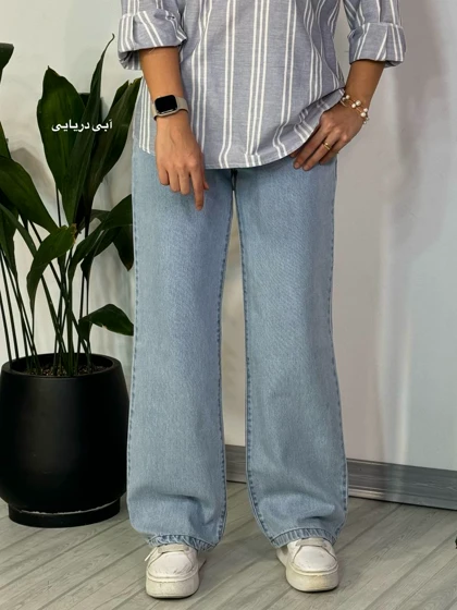 شلوار جین نیم بگ 3