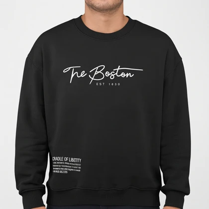 خرید آنلاین دورس مردانه طرح دار مشکی پارچه سه نخ تو کرکی استایل مینیمال و روزمره 2025