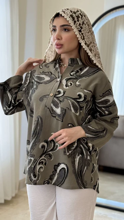 شومیز ترمه ایتالیایی