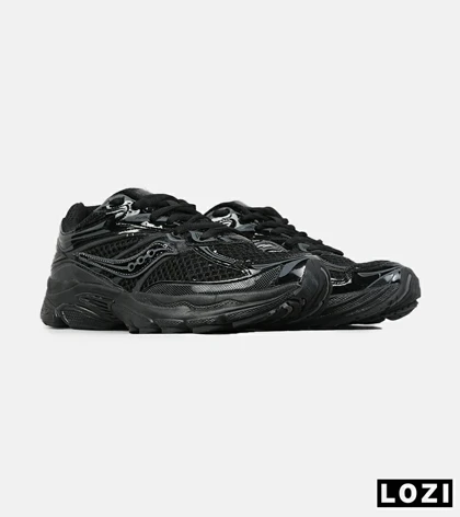 کفش کتانی مردانه و زنانه مشکی Saucony pro grid omni 9 مدل 8645