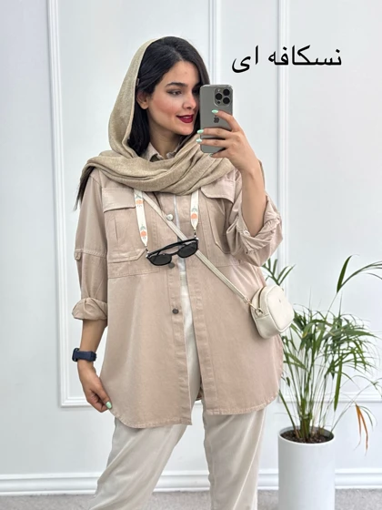 مانتو کتان ساتین