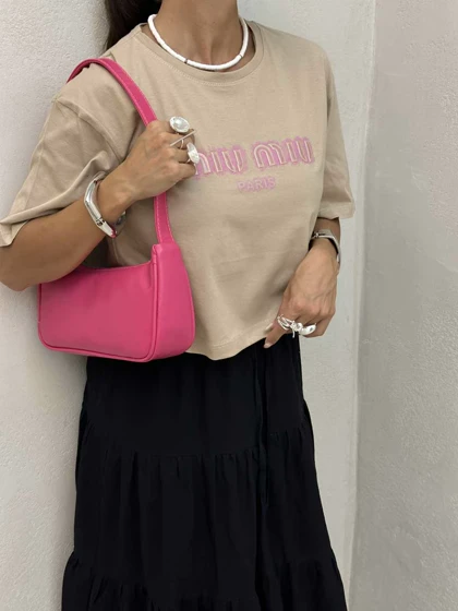 تیشرت نیم‌تنه MIU MIU