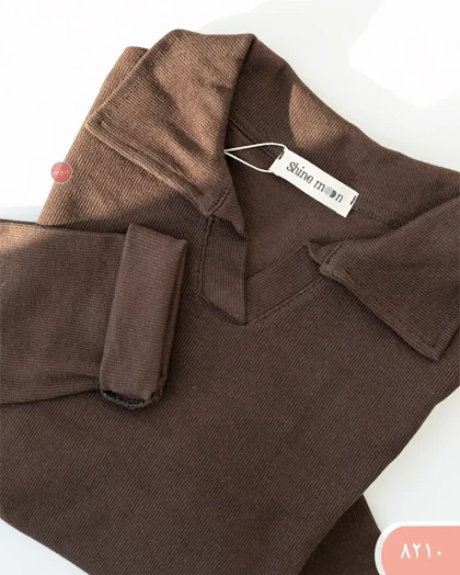 بلوزکبریتی یقه دار 8210