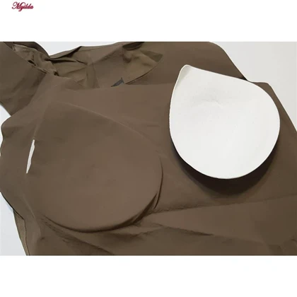 کراپ تاپ زنانه مدل لیزری پشت توری رنگ قهوه ای کد 5254-5502