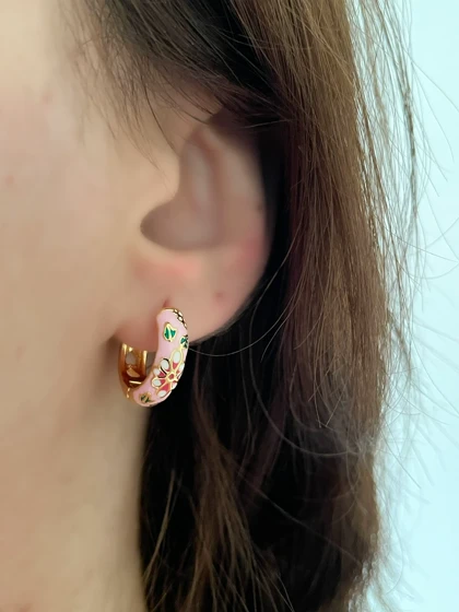 گوشواره های میناکاری ysx