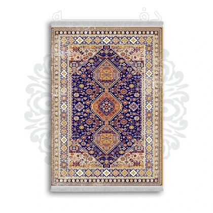 *جدید* فرشینه از جنس پارچه شانل مخمل ترک طرح فانتزی برند دفه کد 624