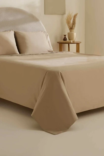 سرویس روتختی دو نفره Karaca Home مدل Lenmor پنبه‌ای - بژ